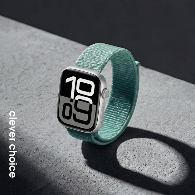 Crong Nylon - Sport Band for Apple Watch 38/40/41/42 mm (Atlantic Green)