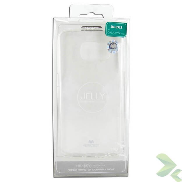 „Mercury Transparent Jelly“ – dėklas, skirtas „Samsung Galaxy S6 Edge“ (skaidrus)