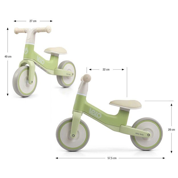 Milly Mally Velo Green Children s Balance Bike