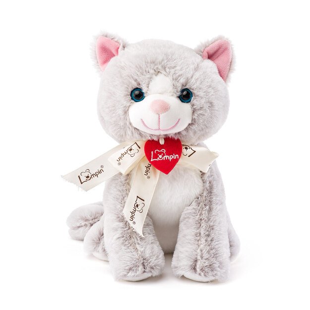 Cat Jacqueline light grey 25 cm