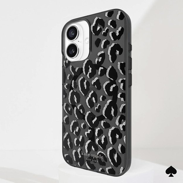 Kate Spade New York Protective MagSafe – dėklas, skirtas iPhone 16 (City Leopard) 15