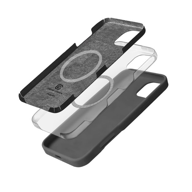 Crong Color Cover Magnetic – dėklas, skirtas iPhone 16 Pro Max MagSafe (titano)