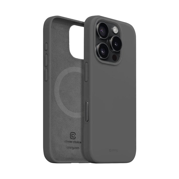 Crong Color Cover Magnetic – dėklas, skirtas iPhone 16 Pro Max MagSafe (titano)