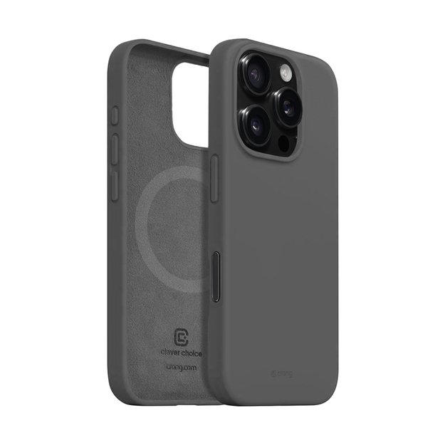 Crong Color Cover Magnetic – dėklas, skirtas iPhone 16 Pro Max MagSafe (titano)