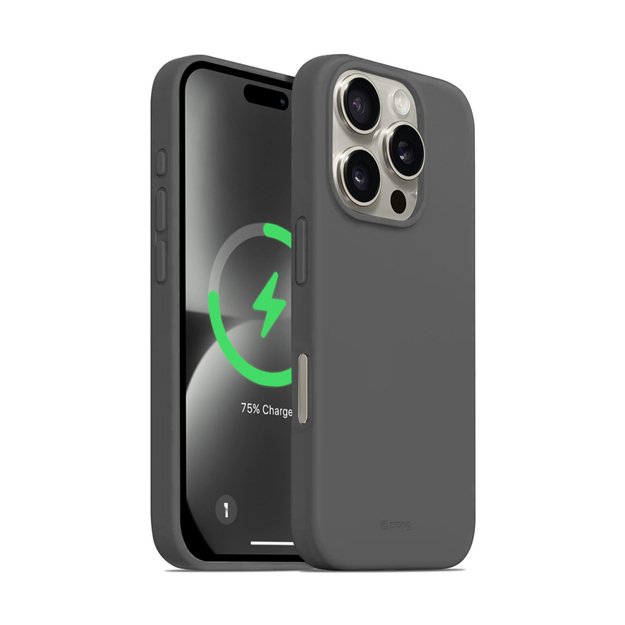 Crong Color Cover Magnetic – dėklas, skirtas iPhone 16 Pro Max MagSafe (titano) 1