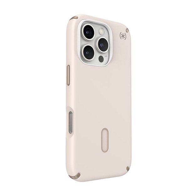 Speck Presidio2 Pro ClickLock & MagSafe – iPhone 16 Pro dėklas (balintas kaulas / „Heirloom Gold“ / Hazel Brown)