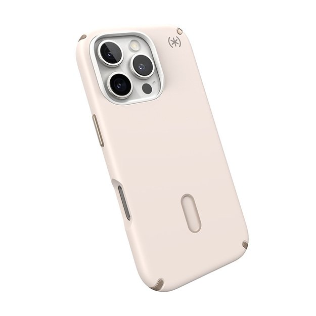 Speck Presidio2 Pro ClickLock & MagSafe – iPhone 16 Pro dėklas (balintas kaulas / „Heirloom Gold“ / Hazel Brown)