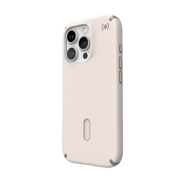 Speck Presidio2 Pro ClickLock & MagSafe – iPhone 16 Pro dėklas (balintas kaulas / „Heirloom Gold“ / Hazel Brown)