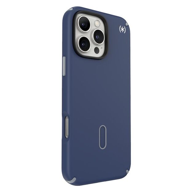 Speck Presidio2 Pro ClickLock & MagSafe – dėklas, skirtas iPhone 16 Pro Max (pakrančių mėlyna / dulkių pilka / balta) 22