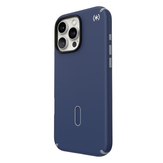 Speck Presidio2 Pro ClickLock & MagSafe – dėklas, skirtas iPhone 16 Pro Max (pakrančių mėlyna / dulkių pilka / balta) 21