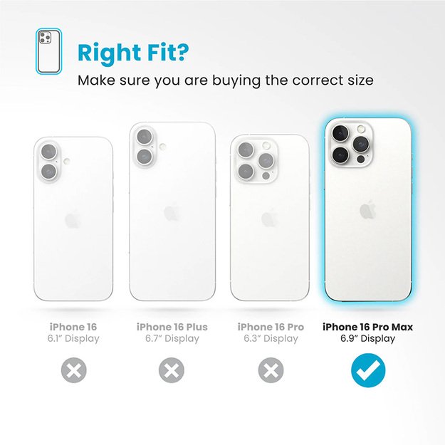 Speck Presidio2 Pro ClickLock & MagSafe – dėklas, skirtas iPhone 16 Pro Max (pakrančių mėlyna / dulkių pilka / balta) 17