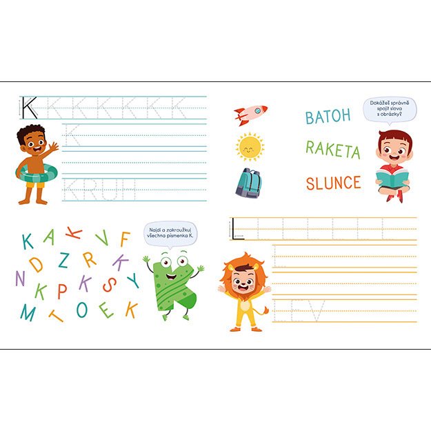 Workbook for preschoolers Writing and letters