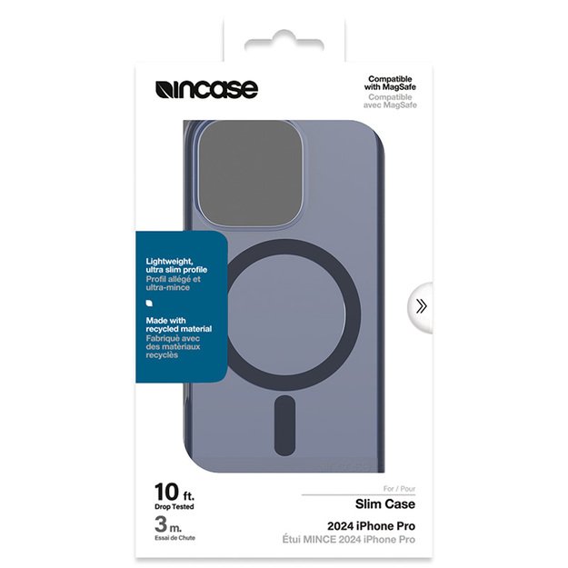 Incase Slim Case MagSafe – dėklas iPhone 16 Pro (Deep Space Blue)