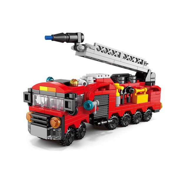 Building set firefighters 12 cars