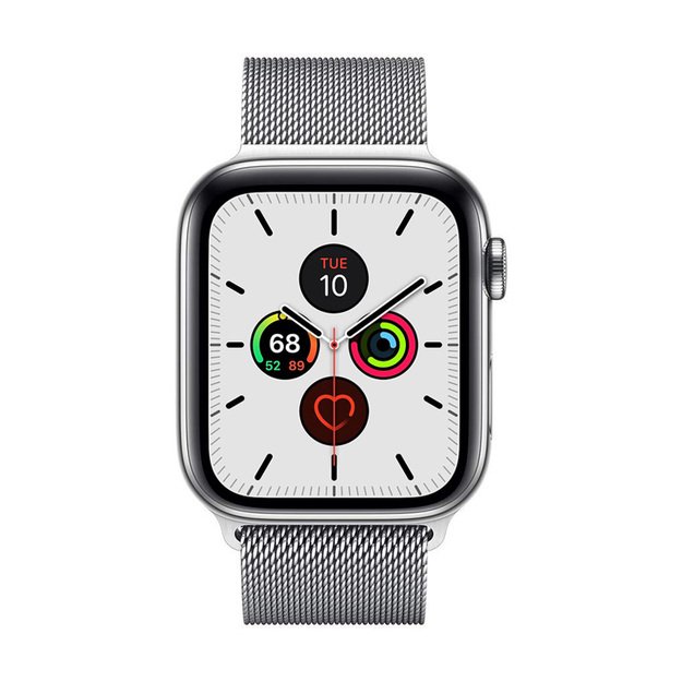 Crong Milano Steel – nerūdijančio plieno dirželis, skirtas Apple Watch 44/45/46/49 mm (sidabrinis)