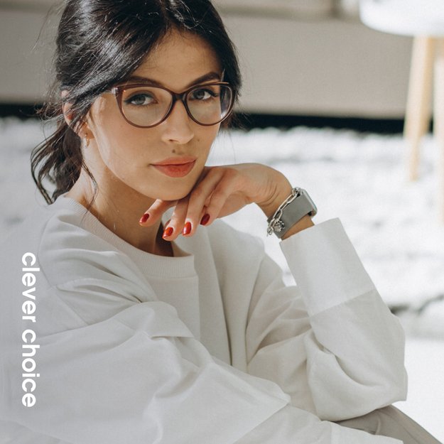 Crong Milano Steel – nerūdijančio plieno dirželis, skirtas Apple Watch 44/45/46/49 mm (sidabrinis) 14