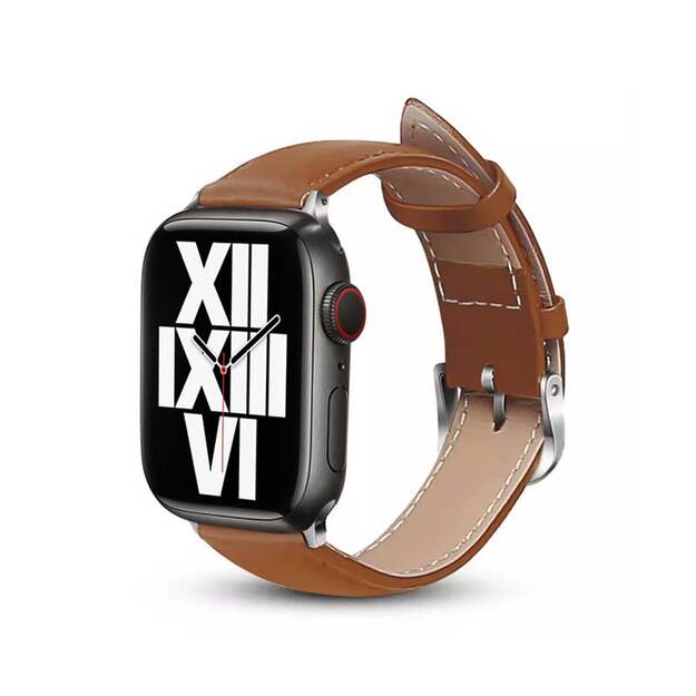 Crong Noble Band – odinis dirželis, skirtas Apple Watch 38/40/41/42 mm (Mokka)