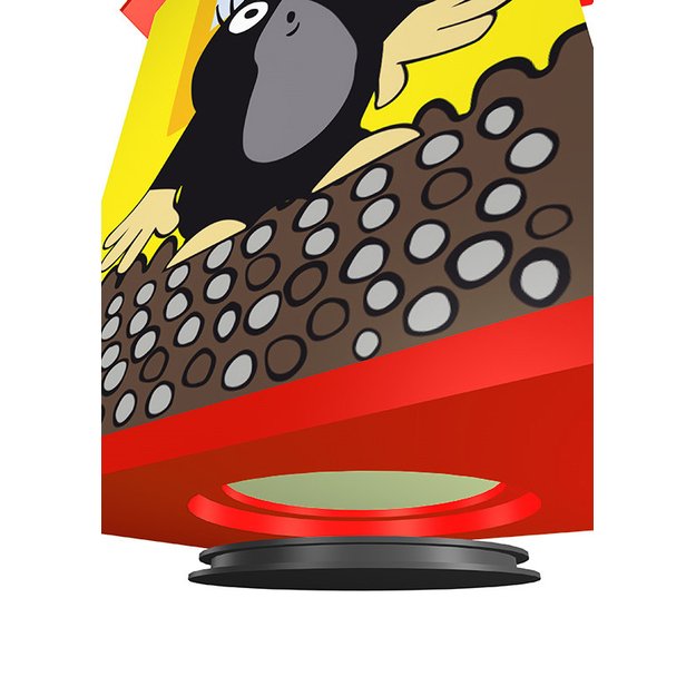 Wooden money box with Mole