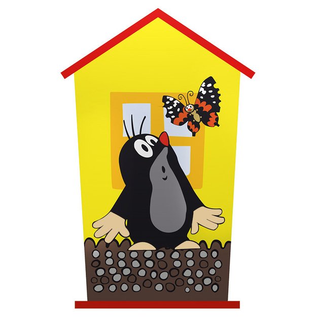 Wooden money box with Mole