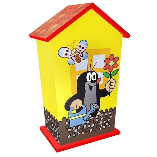 Wooden money box with Mole