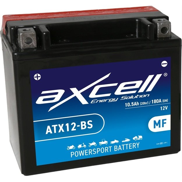 Axcell MF 10Ah 180A +/- 12V akumuliatorius 150x87x130mm  