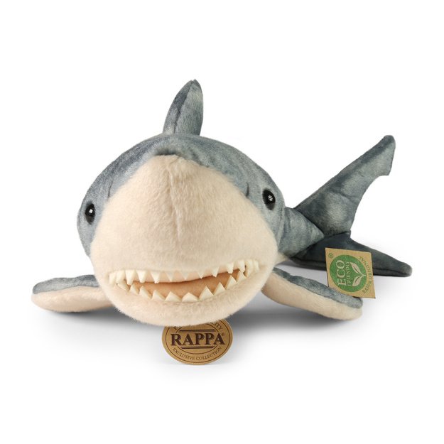 Plush white shark 40 cm ECO-FRIENDLY