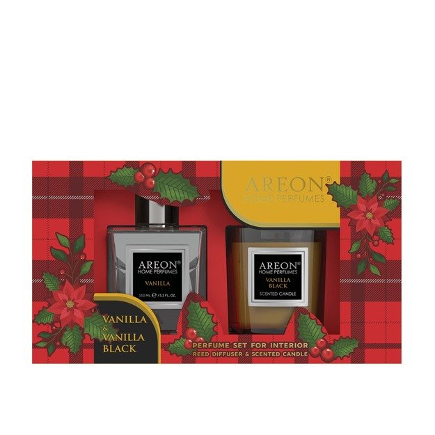 Rinkinys Kvapas 150 ml+žvakė Vanilla Black  