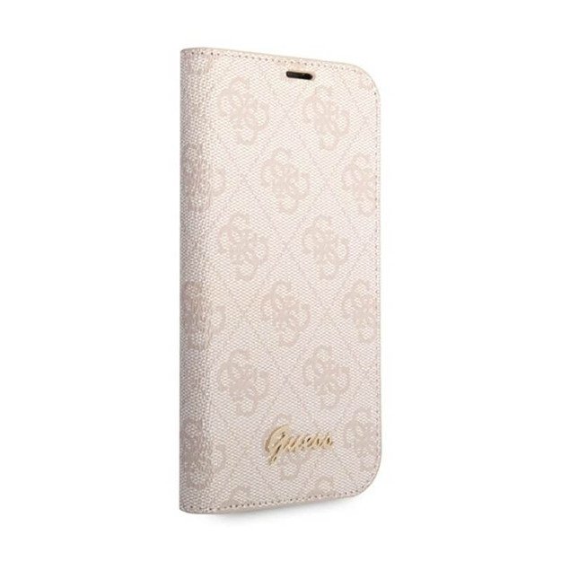 Guess 4G Metal Camera Outline Booktype Case - Case for iPhone 14 (Pink)