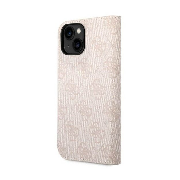 Guess 4G Metal Camera Outline Booktype Case - Case for iPhone 14 (Pink)