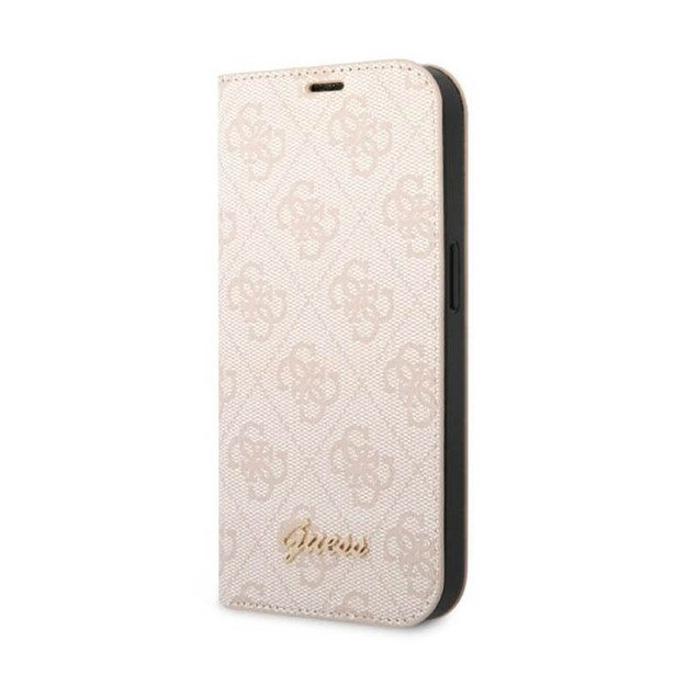 Guess 4G Metal Camera Outline Booktype Case - Case for iPhone 14 (Pink)