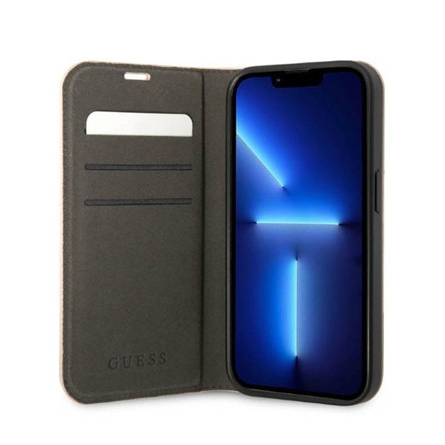 Guess 4G Metal Camera Outline Booktype Case - Case for iPhone 14 (Pink)