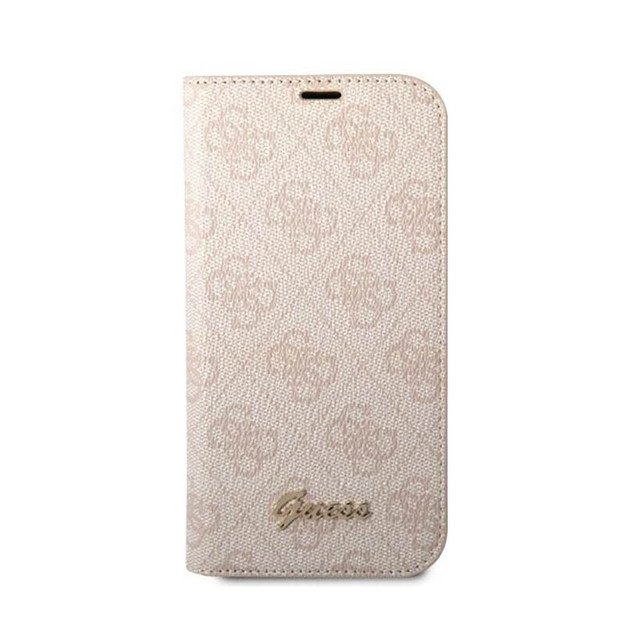 Guess 4G Metal Camera Outline Booktype Case - Case for iPhone 14 (Pink)