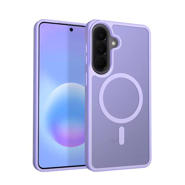 Crong Hybrid Matte Magnetic - MagSafe Case for Samsung Galaxy A57 (lavender)