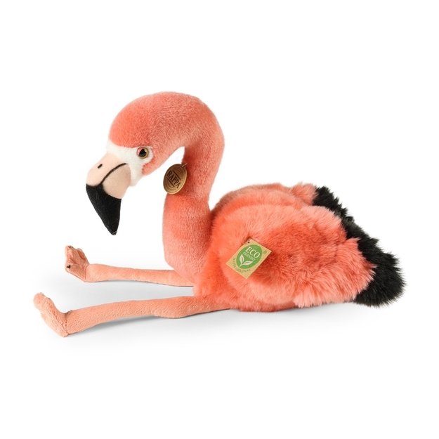 Rappa - Plush realistic flamingo stuffed animal 36 cm Eco-Friendly