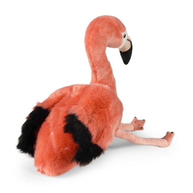Rappa - Plush realistic flamingo stuffed animal 36 cm Eco-Friendly