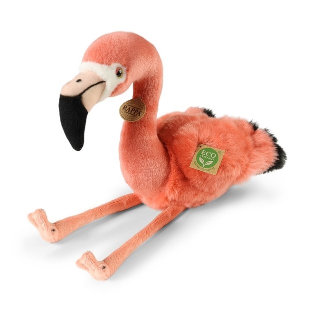 Rappa - Plush realistic flamingo stuffed animal 36 cm Eco-Friendly