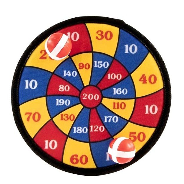 Velcro target 20 cm + 2 balls
