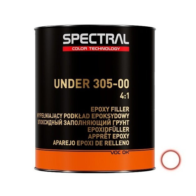 Epoksidinis užpildantis gruntas UNDER 305-00 P1  4+1 2,8L baltas  