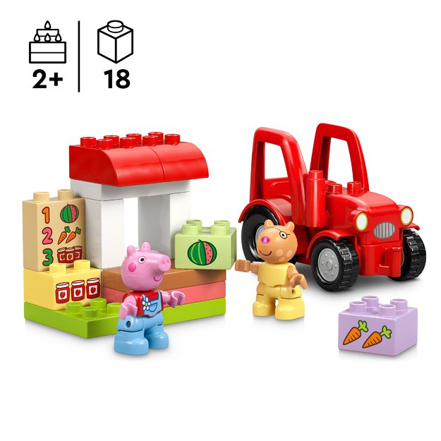 LEGO DUPLO Peppa Pig Tractor and Market