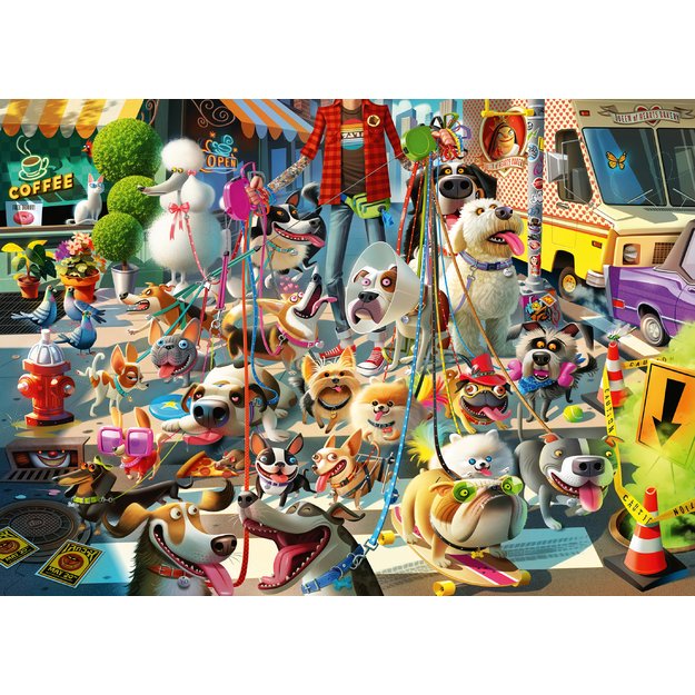 Ravensburger Puzzle 1000 pc Dog Walker