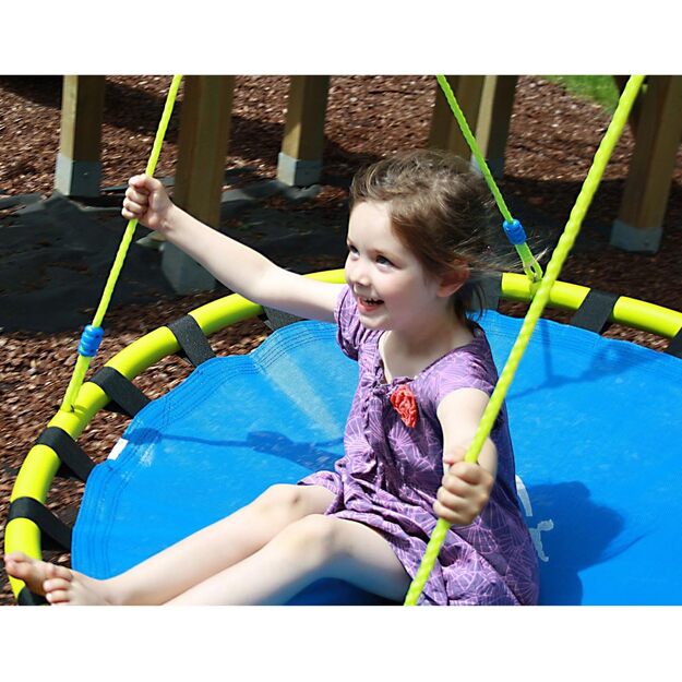 HUDORA Nest Swing Blue-Yellow 120 cm