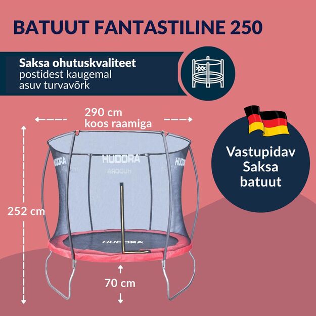 HUDORA Trampoline Fantastic 250