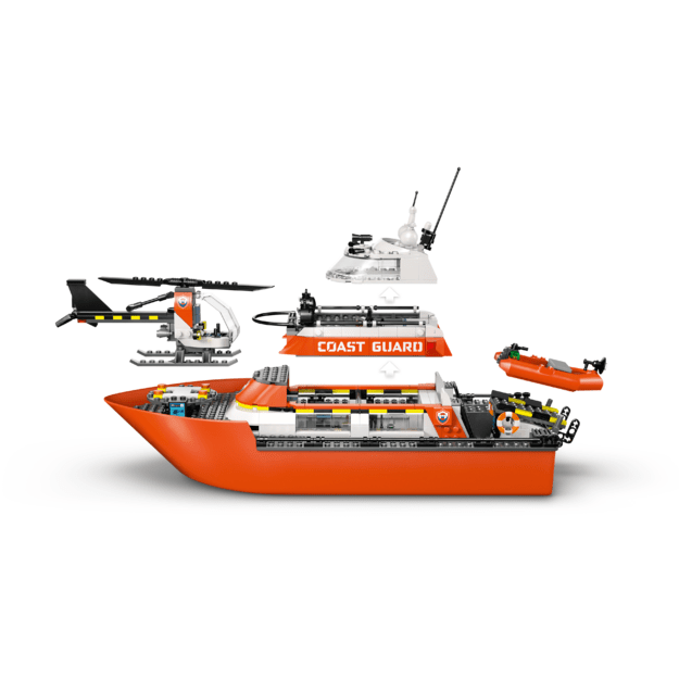 LEGO City Coast Guard Rescue Boat & Helicopter