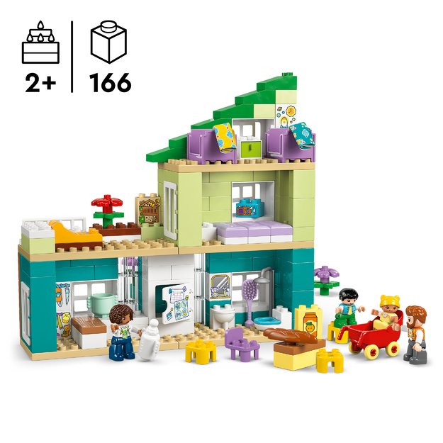 3 in 1 Modern Family House with Figures