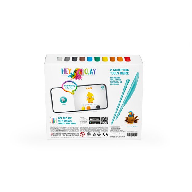 HEY CLAY Modeling Clay 15 Pieces: Farm Birds
