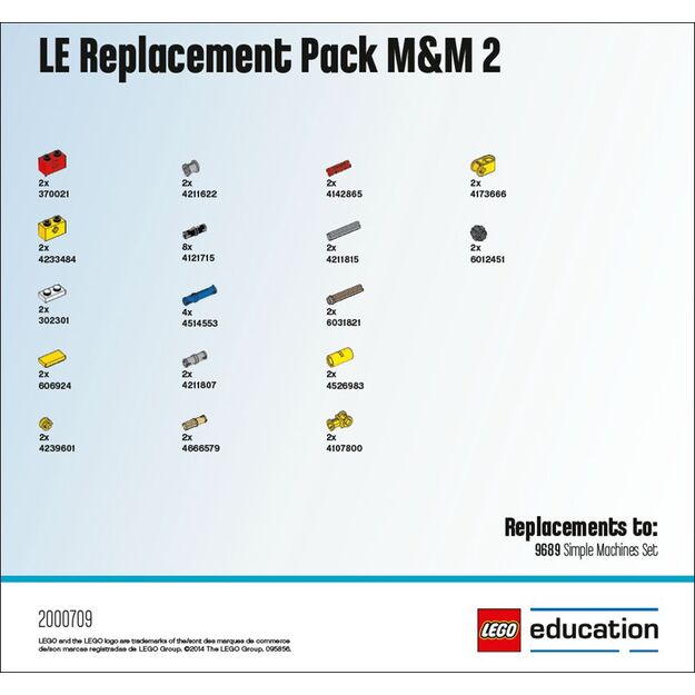 LEGO Education Machines & Mechanisms Replacement Pack 2