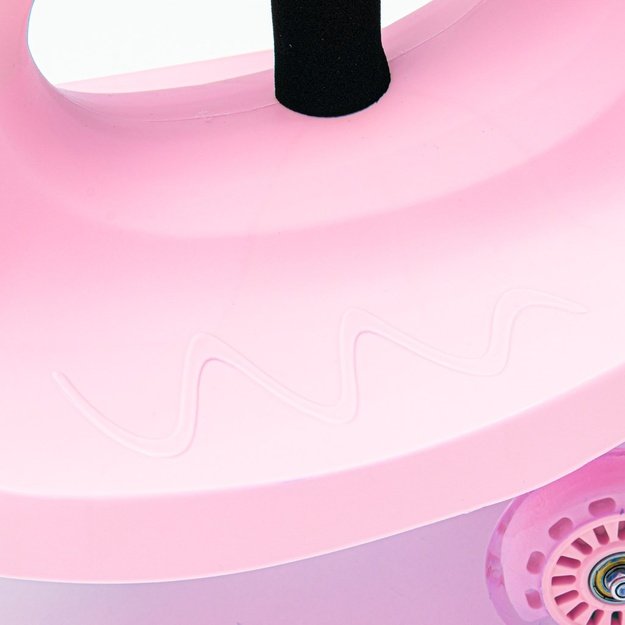 Gravity-powered ride-on for kids with LED Baby Mix G-Force baby pink (Damaged package)
