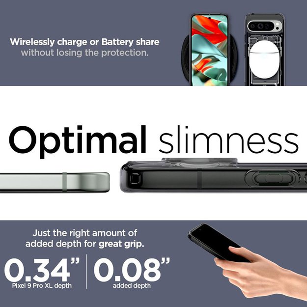 „Spigen Ultra Hybrid“ – „Google Pixel 9 Pro XL“ (Zero One) dėklas 31