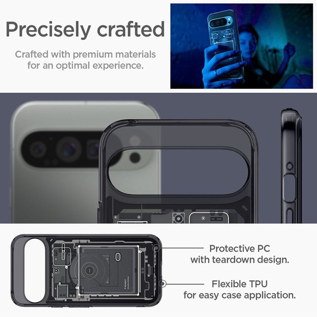 „Spigen Ultra Hybrid“ – „Google Pixel 9 Pro XL“ (Zero One) dėklas 29