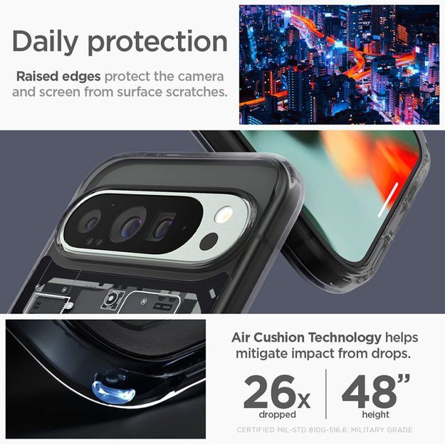 „Spigen Ultra Hybrid“ – „Google Pixel 9 Pro XL“ (Zero One) dėklas 30